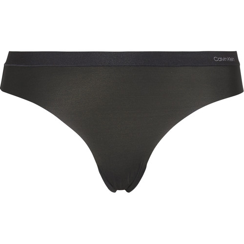 Culotte noire en nylon - Calvin Klein Underwear - Lingerie invisible