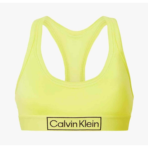 Bralette Sans Armatures - Jaune en coton  - Calvin Klein Underwear - 60 soutiens gorge petits prix bonnet a