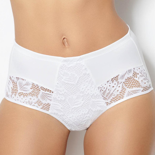 Culotte taille haute blanche - Sans Complexe - Sans complexe lingerie culottes gainantes panties
