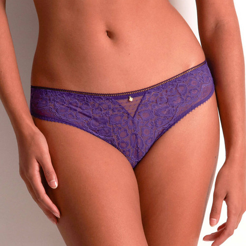 Culotte brésilienne - violette - Aubade - Lingerie grandes tailles culottes strings tangas shorties 44 a 46